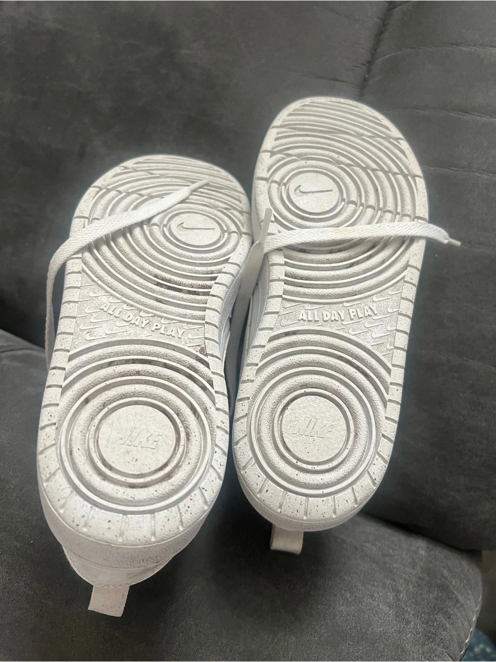 Size 5 Nike White Low-Top Leather Sneakers